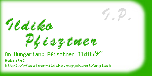 ildiko pfisztner business card